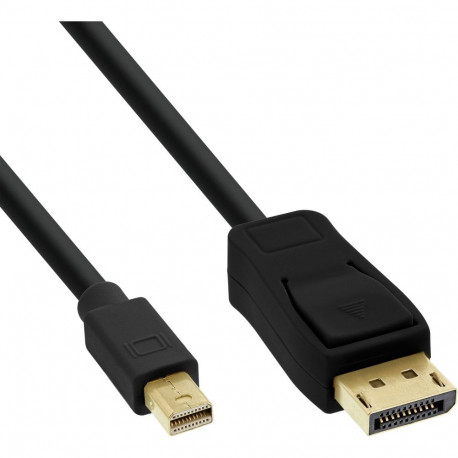 "INLINE Mini DisplayPort OUT zu DisplayPort IN Kabel schwarz 1,5m"