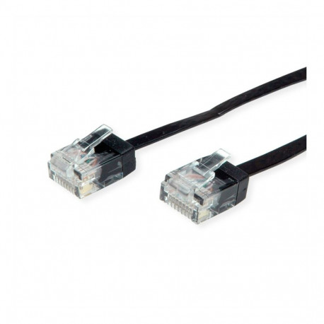 "ROLINE UTP Patchkabel Kat.6A Class EA extra-flach schwarz 1.5m"