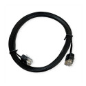 "ROLINE UTP Patchkabel Kat.6A Class EA extra-flach schwarz 2m"