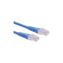 "ROLINE Patchkabel Kat.6 Class E S/FTP PiMF blau 0.5m"