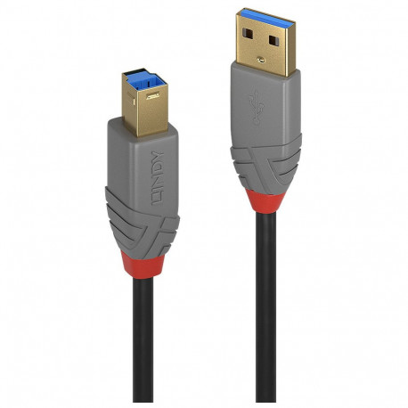 "LINDY USB 3.0 Kabel Typ A/B Anthra Line M/M 1m"