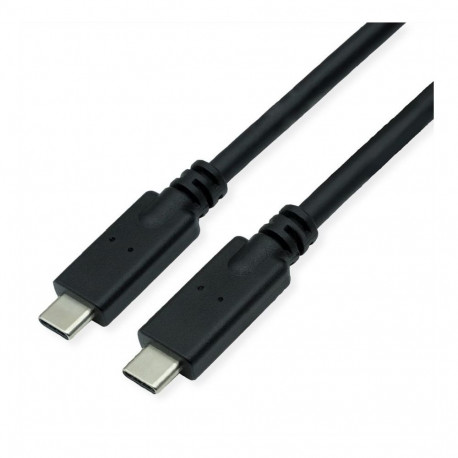 "ROLINE USB 3.2 Gen 2 kompatibles Kabel C-C ST/ST 10Gbit/s Emark 85W schwarz 7m"