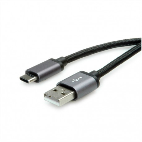 "ROLINE USB2.0 KABEL C-A SLBR-SW 0 8M"