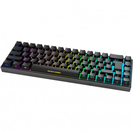 "Deltaco DK440R Gaming Tastatur kabellos, Schwarz"