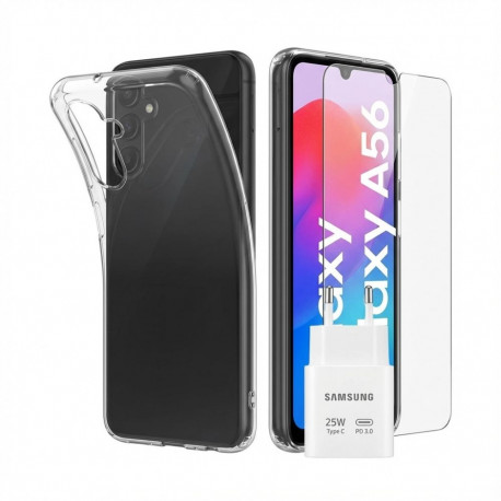 "Samsung Starterkit fr Galaxy A56 (Clear Case + Charger)"