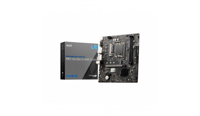 "MSI PRO H610M-G WIFI DDR4 LGA1700 2xDDR4 1xM.2 4xSATA"