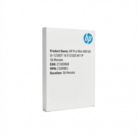 "HP Pro Mini 400 G9 i5-12500T 16 512SSD W11P 36 Monate"