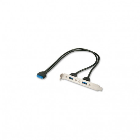 "LINDY Slotblech USB 3.0 Adapter 2xUSB 3.0 Typ A an 20 pol."