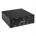 "CardReader LogiLink 5.25"" Multifunction Front Panel - Kartenleser - USB 3.0"
