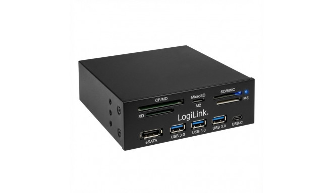 "CardReader LogiLink 5.25"" Multifunction Front Panel - Kartenleser - USB 3.0"