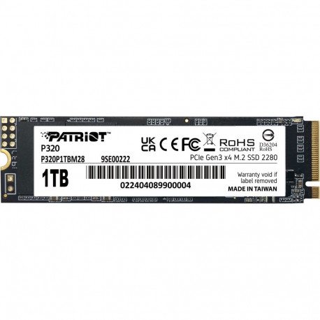 "M.2 Patriot P320 1 TB (PCIe 3.0 x4, NVMe 1.3, M.2 2280)"