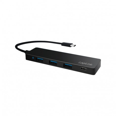 "Logilink USB 3.1 HUB 3+1-port Type-C schwarz"