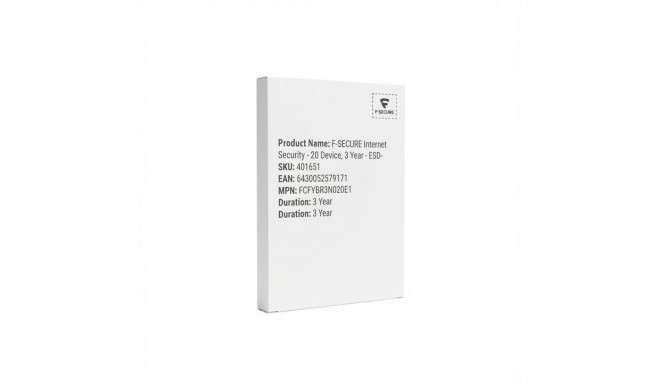 "F-SECURE Internet Security - 20 Device, 3 Year - ESD-Download"