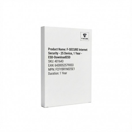 "F-SECURE Internet Security - 25 Device, 1 Year - ESD-Download"