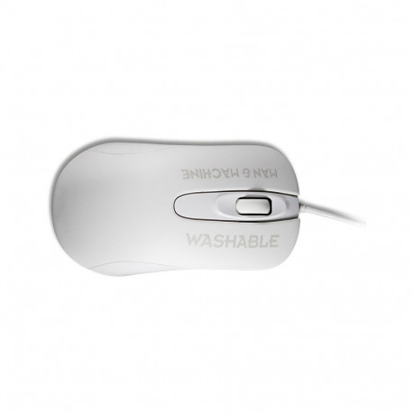 "MAN&MACHINE Mouse C washable DE 1000dpi,USB,2Tasten+Scroll,white,DE"