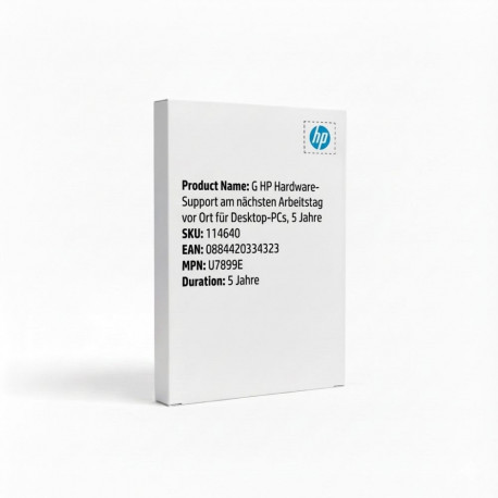G HP riistvara tugi järgmisel tööpäeval kohapeal lauarvutitele, 5 aastat