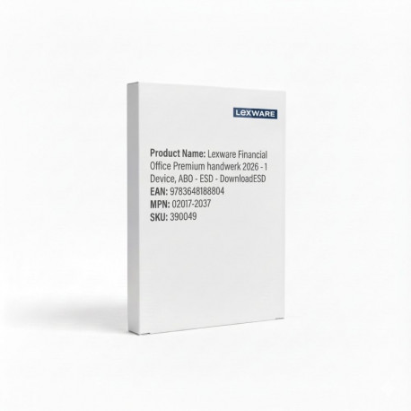 "Lexware Financial Office Premium handwerk 2026 - 1 Device, ABO - ESD -DownloadESD"