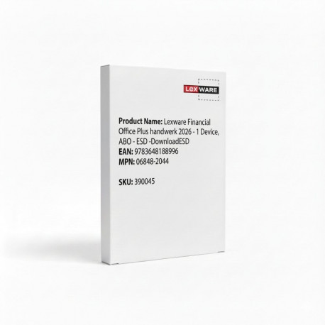 "Lexware Financial Office Plus handwerk 2026 - 1 Device, ABO - ESD -DownloadESD"
