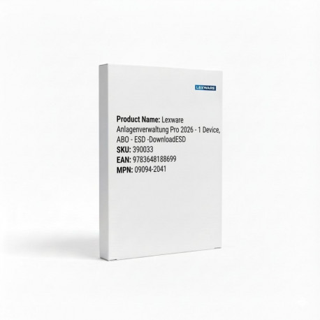 "Lexware Anlagenverwaltung Pro 2026 - 1 Device, ABO - ESD -DownloadESD"