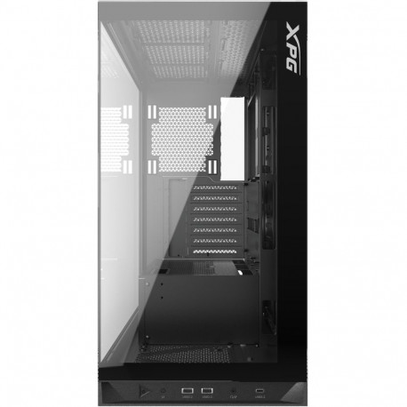 "XPG Invader X ATX Midi Tower schwarz 4x120mm ARGB Glas USB C"