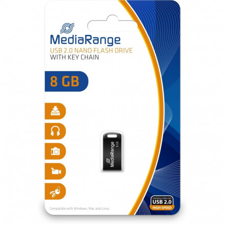 "STICK MediaRange USB-Stick 8GB USB 2.0 Nano"