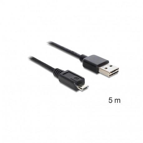 "DELOCK Kabel EASY USB 2.0-A > Micro-B Stecker/Stecker 5 m"