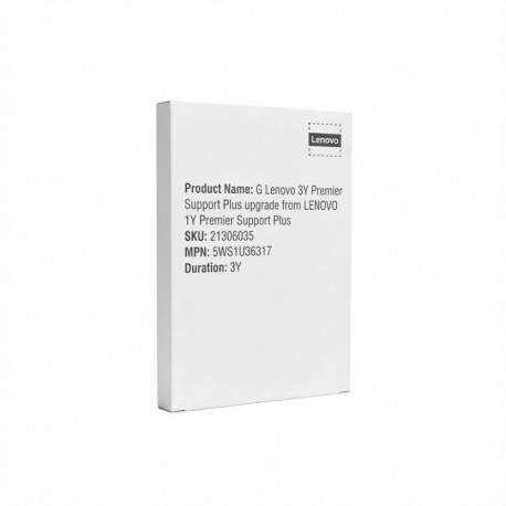 "G Lenovo 3Y Premier Support Plus upgrade from LENOVO 1Y Premier Support Plus"