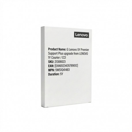 "G Lenovo 5Y Premier Support Plus upgrade from LENOVO 1Y Courier/CCI"