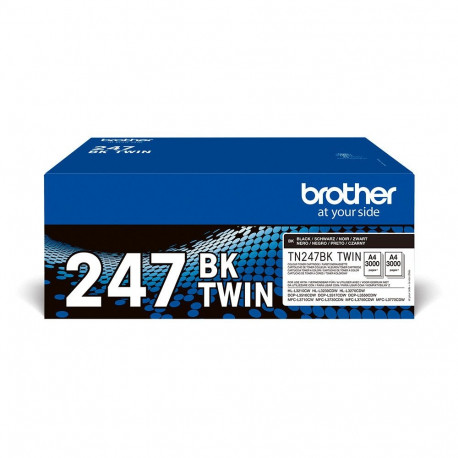 "Brother Toner TN-247BKTWIN Schwarz 2er Pack bis zu 3.000 Seiten nach ISO/IEC 19798"