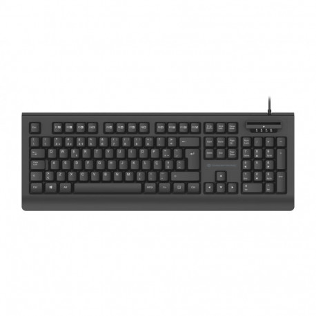 "CONCEPTRONIC USB Tastatur,Smart ID-Kartenleser portugies. sw"