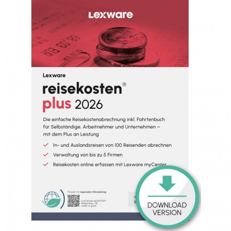"Lexware Reisekosten Plus 2026 - 1 Device, 1 Year - ESD-DownloadESD"