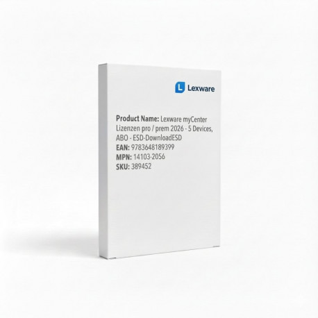 "Lexware myCenter Lizenzen pro/prem 2026 - 5 Devices, ABO - ESD-DownloadESD"