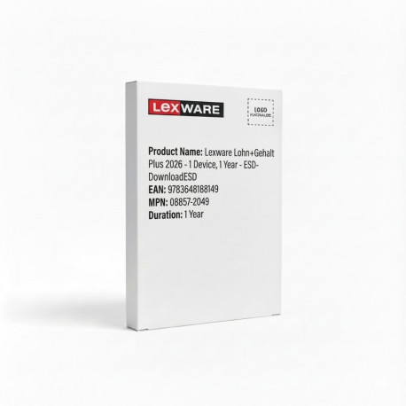 "Lexware Lohn+Gehalt Plus 2026 - 1 Device, 1 Year - ESD-DownloadESD"