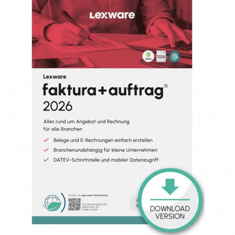 "Lexware Faktura+Auftrag 2026 - 1 Device, 1 Year - ESD-DownloadESD"
