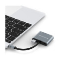 "CONCEPTRONIC 4-1 Dock USB-C->HDMI.USB3.0.VGA.100WPD 15cm gr"