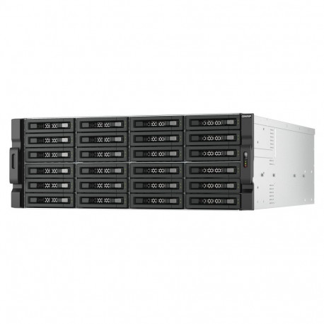 "QNAP TL-R2400PES-RP 24-bay 4U rackmount PCIe interface SATA JBOD expansion enclosure 6,35/8,89cm 2,