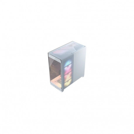 "CORSAIR Midi 4500X LX RGB Tempered Glass White"