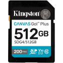"CARD Kingston 512GB XC Canvas Go Plus Gen4 200MB/s C10 UHS-I U3 V30"