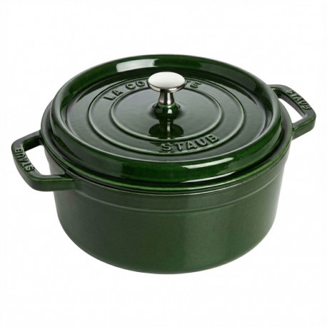 "Staub La Cocotte 24cm rund Basilikum-Grn, Gusseisen"