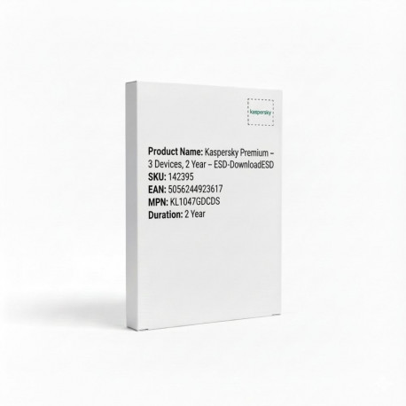 Kaspersky Premium 3 seadet 2 aastat ESD-allalaadimine