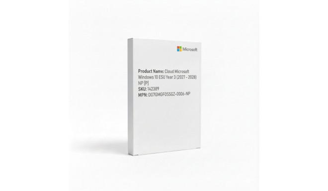 "Cloud Microsoft Windows 10 ESU Year 3 (2027 - 2028) NP [P]"