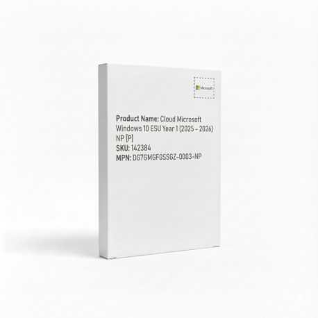 Cloud Microsoft Windows 10 ESU 1. aasta (2025 - 2026) NP [P]