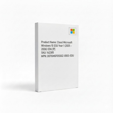 "Cloud Microsoft Windows 10 ESU Year 1 (2025 - 2026) EDU [P]"