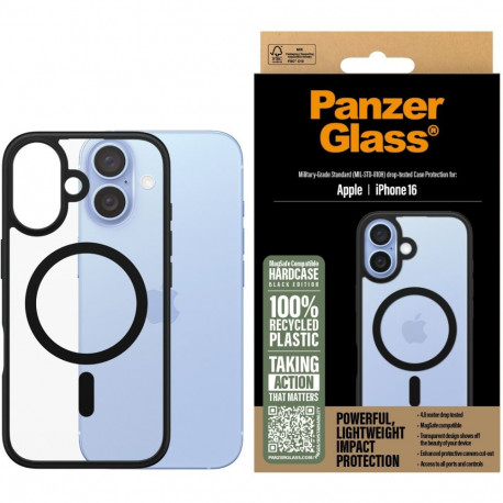 "PanzerGlass HardCase Black MagSAFE iPhone 16"
