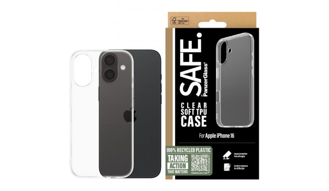 "SAFE TPU Case Clear iPhone 16"