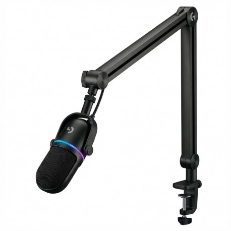 "Logitech Yeticaster GX Dynamic RGB Gaming Mic with Lightsync and Premium Desktop Microphone Boom Ar