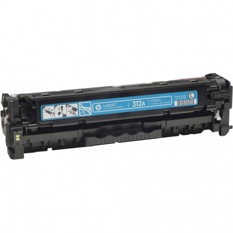 "HP 312A original Toner cartridge CF381A cyan standard capacity 2.700 pages 1-pack"