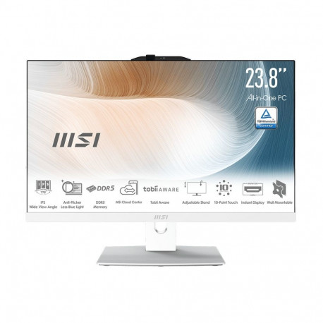 "AIO MSI Modern AM242TP 1M-1208DE 23.8"" i3-100U white 16GB 256GB W11P"