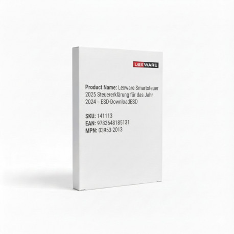 "Lexware Smartsteuer 2025 Steuererklärung für das Jahr 2024 - ESD-DownloadESD"