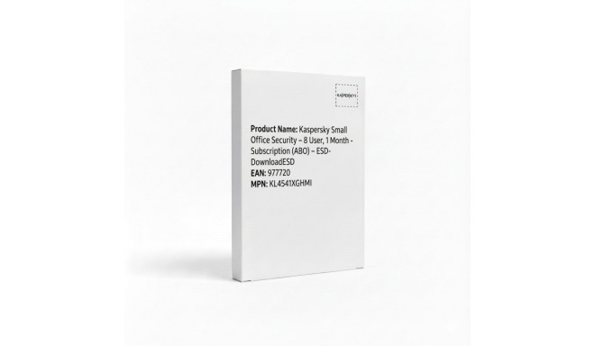 "Kaspersky Small Office Security – 8 User, 1 Month - Subscription (ABO) – ESD-DownloadESD"